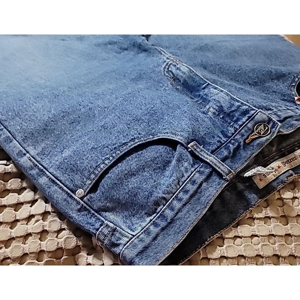 Zana Di Jeans Size 11 Blue Butterfly Embroidery Bell Bottom - Picture 14 of 15